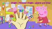 Peppa Pig Pyjama Party 4 Finger Family \ Nursery Rhymes Lyrics