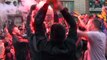 Aficionados del Barça celebran conquista de la liga