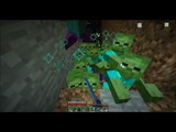 Minecraft : Zombie Dungeon Spawner Easy XP and The brilliance of enchanted armor and weapons