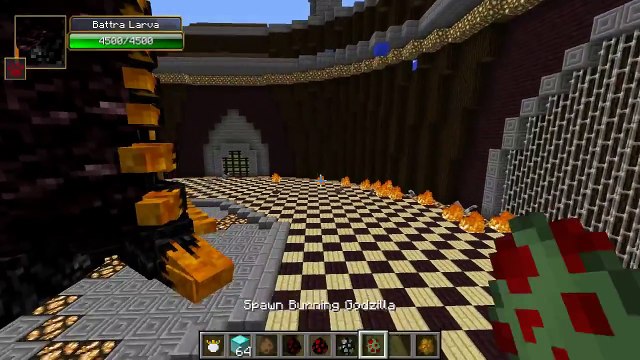 PopularMMOs RODAN VS BURNING GODZILLA Minecraft Mob Battles Minecraft Mods