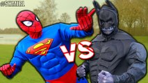 Batman vs Superman, Spiderman vs Darth Vader Real Life Crazy Ping Pong Ball Pit New Superhero Movie (1080p)