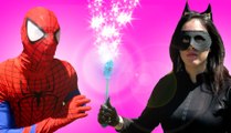 Catwoman vs Spiderman - Battle for Elsa's Magic Wand - Superhero Movie in Real Life (1080p 60fps)