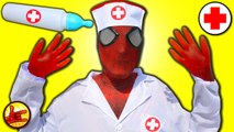 Doctor SPIDERMAN vs JOKER Gummy Hands Spiderman Doctor on Boat   Superhero Fun in Real Life   SHMIRL (1080p)