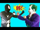 FAT VENOM vs JOKER Super Villain Battle IRL Movie!! (1080p)
