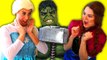 Frozen Elsa & Anna vs Thor Hammer! Hulk Frees Elsa's Magic Wand! Superhero Fun In Real Life! (1080p)