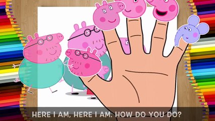 ABC Song Bus Song New 2016 | Peppa Pig Drawing Birthday Party Finger Family Song!