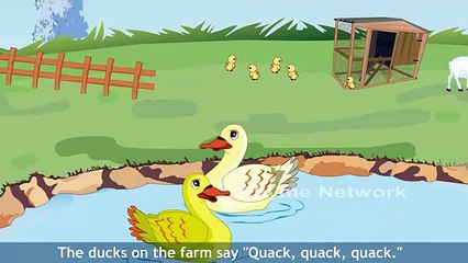 The Animals On The Farm Nursery Kids Rhymes - HD Rhymes With Lyrics - Kids Favorite Songs