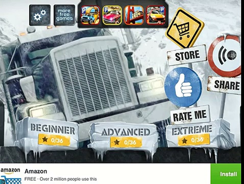 Ice Road Trucker Parking Simulator 2 a Real Monster Truck Car Park Racing Game iOS Gameplay