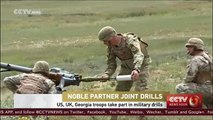 US, UK, Georgia troops take part in military drills