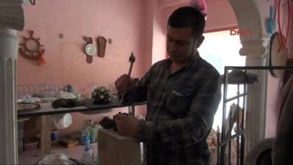 Hatay - Baba ve Kız Mozaik Yarışmasına Hazırlanıyor