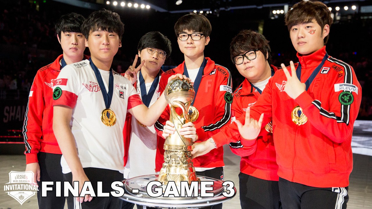 MSI 2016 - Finals: Counter Logic Gaming vs SK Telecom T1 (Game 3)