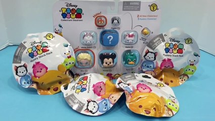 DISNEY TSUM TSUM 9 Pack and Mystery Stack Packs Series 1 Opening | Liam and Taylor's Corner