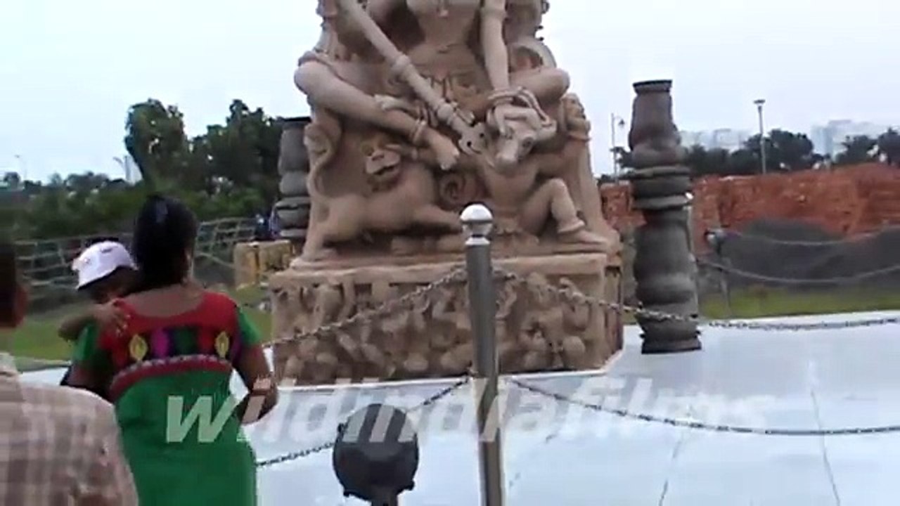 Very beautiful antic Durga stachu Eco Park in kolkata