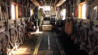 US Marines Corps - Rain of Bullets for the Last CH-53's Flight - US Marines Firing the Powerful GAU-21