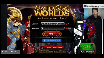 Adventure Quests World Let's Play Episode 1 with MoonJumpMania