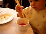 eating with chopsticks at 19 months