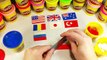 9 Play Doh Flags Crafted USA United Kingdom Australia Romania Japan Turkey Russia Philippi