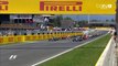 Mercedes drivers collide on first lap of Spanish Grand Prix