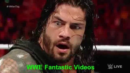Roman Reigns The Usos vs The Club Six Man Elimination Tag Team Match Raw May-9-2016