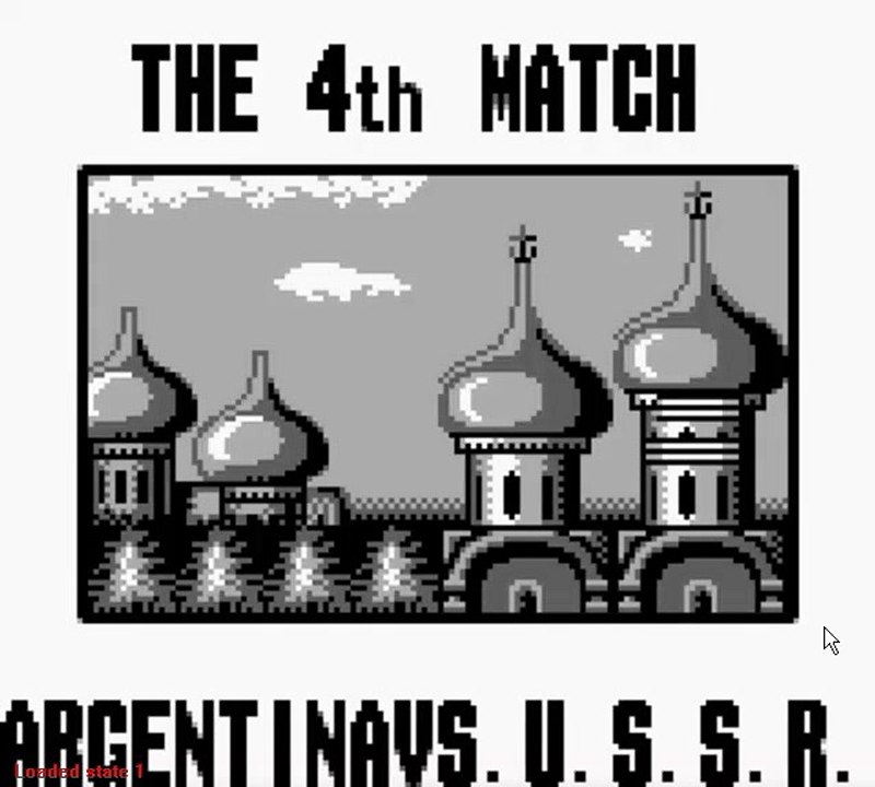 NINTENDO World cup match 4 Argentina vs USSR