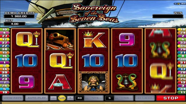 Sovereign of the Seven Seas ilmainen kasino kolikkopeli Microgaming Video Esikatselu