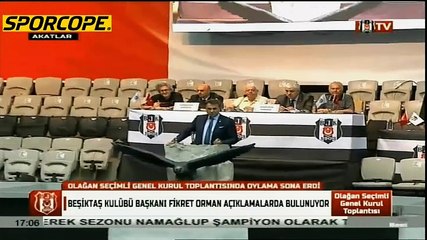 Orman: Beşiktaş şampiyon olsun