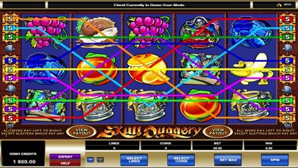 Skull Duggery ilmainen kasino kolikkopeli Microgaming Video Esikatselu