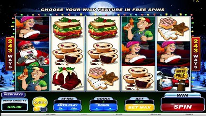 Santa's Wild Ride ilmainen kasino kolikkopeli Microgaming Video Esikatselu