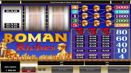 Roman Riches ilmainen kasino kolikkopeli Microgaming Video Esikatselu