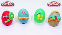 08  KINDER SURPRISE EGGS!!!   Games PLAY DOH colorful eggs Peppa Pig 2016 lego car toys videos