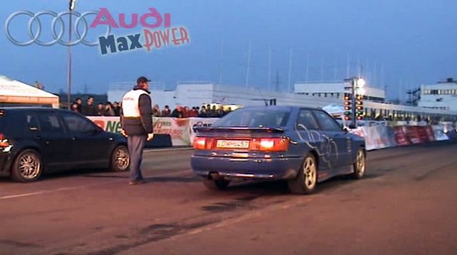 Audi S2 Coupe 800 HP Vs. VW Golf IV