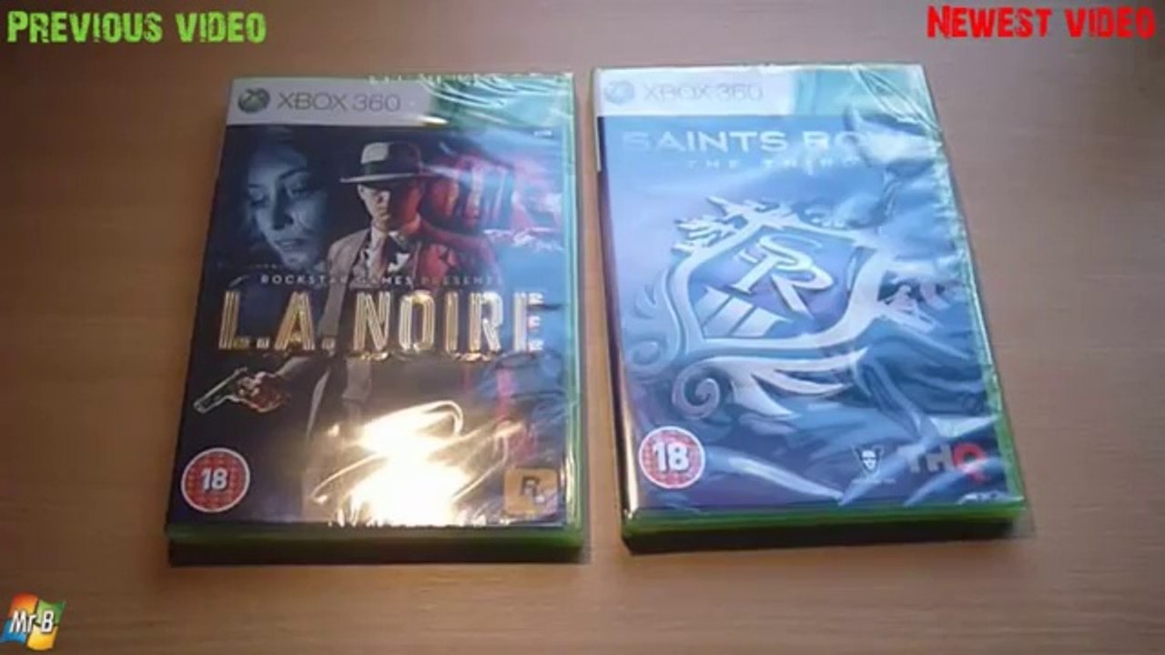 Unboxing: L.A Noire and Saints Row The Third (Video Archive)