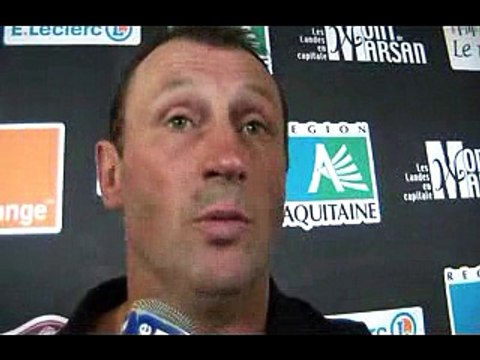 SITE OFFICIEL STADE MONTOIS RUGBY - INTERVIEW C. LAUSSUCQ - STADE MONTOIS vs AURILLAC