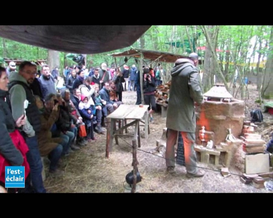 Ambiance à la Ronde des feux à Chaource