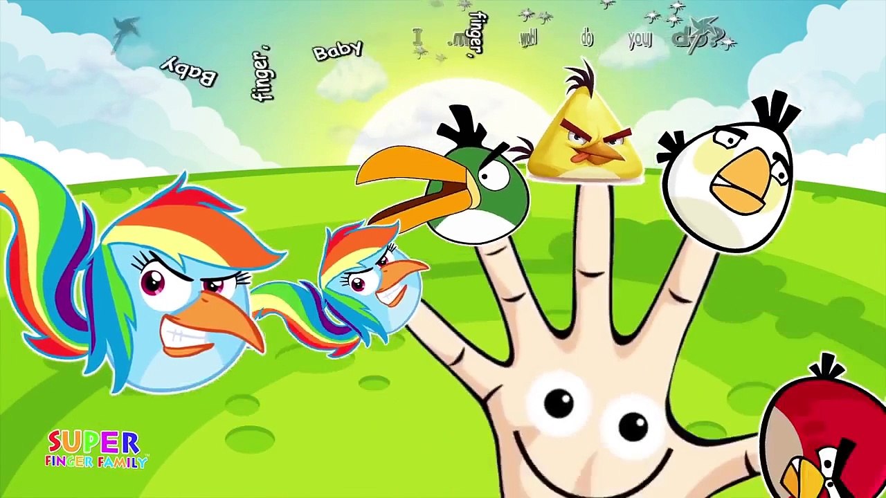Peppa Pig Finger Family Angry Bird Nursery Rhymes For Children Lyrics Kids Songs and More!