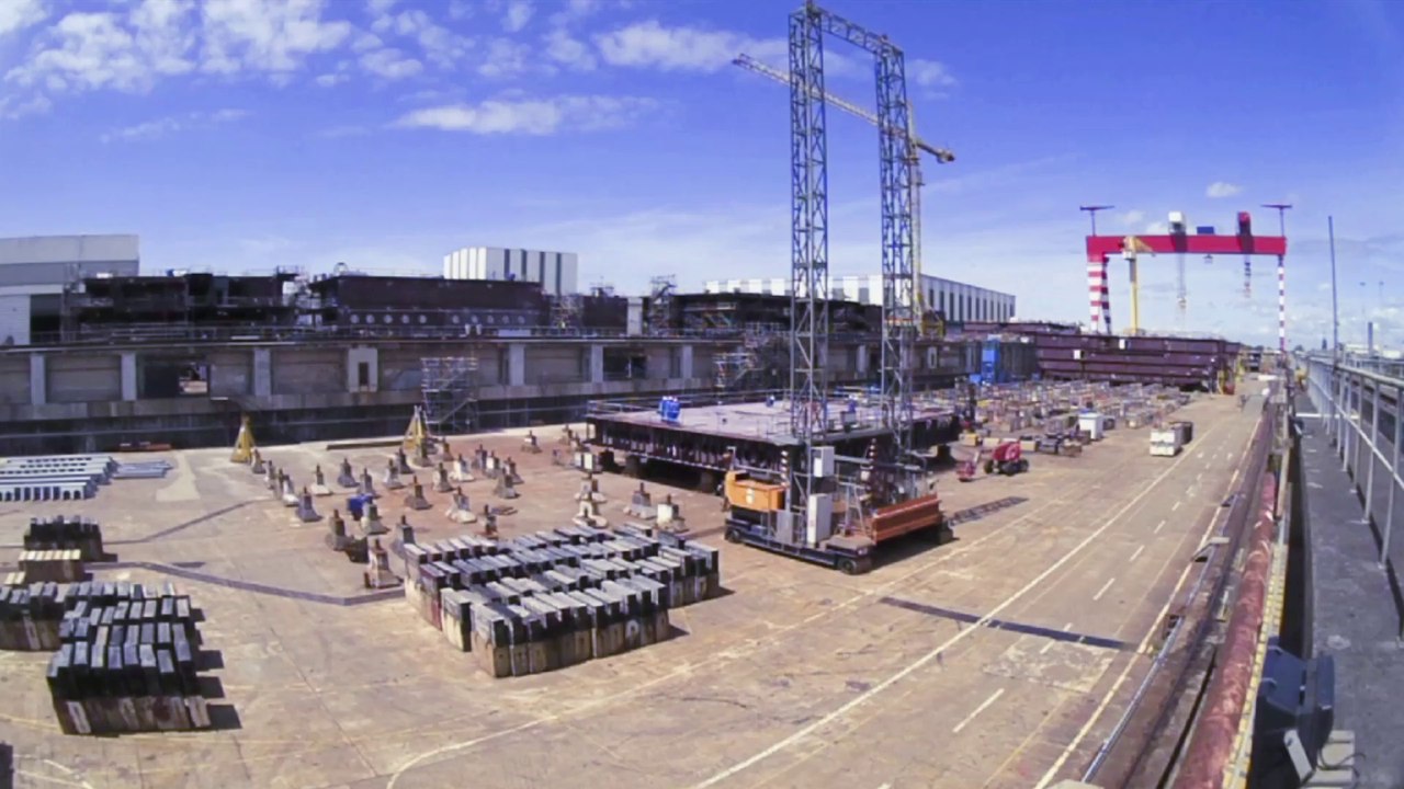 La construction de l'Harmony of the seas en Timelapse