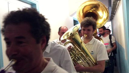 Ambiance de joie dans les vestiaires du SA XV