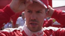 Grand Prix d'Espagne - Les félicitations de Sebastian Vettel à Verstappen