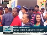 Inicia con retrasos la elección general en República Dominicana