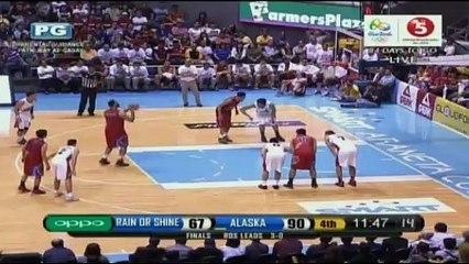 RAIN OR SHINE VS ALASKA  MAY 13 2016 4TH QTR FINALS GAME 4