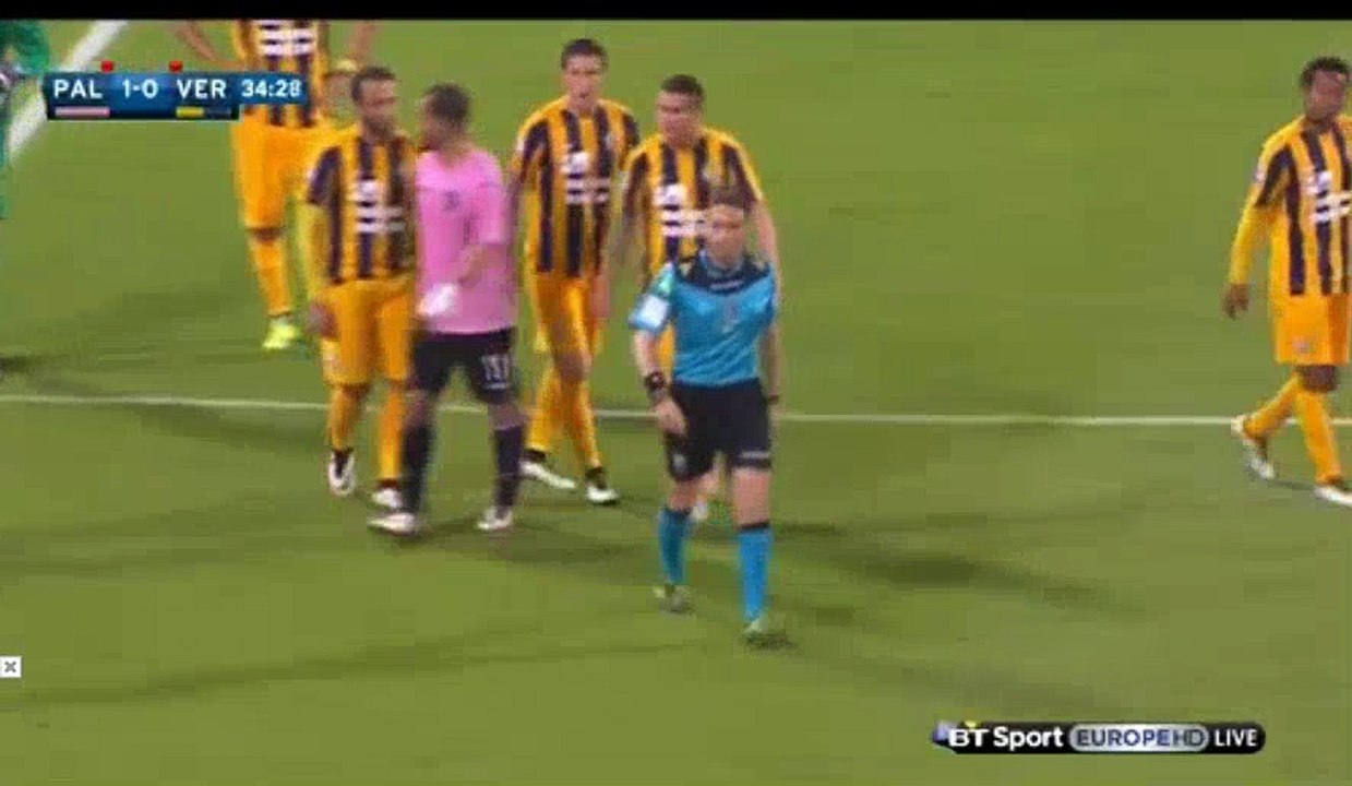 Pawel Wszolek RED CARD - Palermo 1 - 0 Hellas Verona 15.05.2016