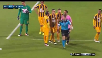 Pawel Wszolek RED CARD - Palermo 1 - 0 Hellas Verona 15.05.2016