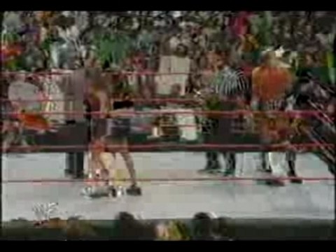 Rock vs. HHH Backlash PPV 2000 WWF Championship Part 2/5