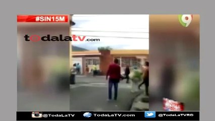SE PRODUCE TIROTEO EN CENTRO DE VOTACIÓN ENTRE SIMPATIZANTES DEL PRM Y PRD-NOTICIAS SIN-VIDEO