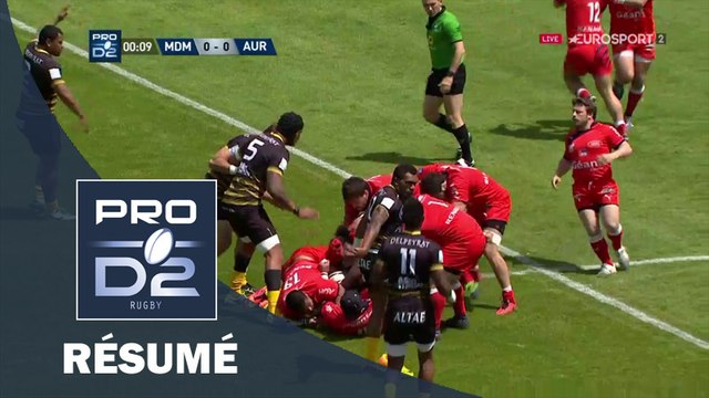PRO D2 - Résumé Mont de Marsan - Aurillac: 36-18 - J29 - Saison 2015/2016