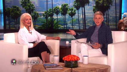 Christina Aguilera Plays "Heads Up!" With Ellen