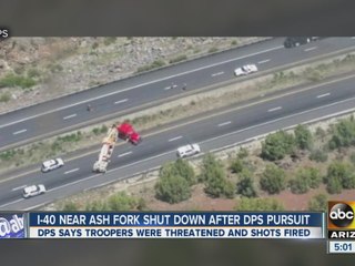 DPS pursues semi for 100 miles in I-40 chase