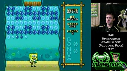 Glenplays:  Spongebob Atari Clone (Plug And Play)