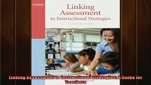 FREE PDF  Linking Assessment to Instructional Strategies A Guide for Teachers  DOWNLOAD ONLINE
