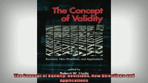 EBOOK ONLINE  The Concept of Validity Revisions New Directions and Applications  BOOK ONLINE